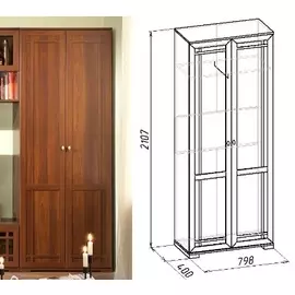Дверь шкафа для одежды SHERLOCK 11 846 (орех шоколадный)