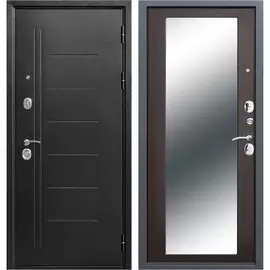 Дверь входная 10 см Троя MAXI зеркало 2050х860мм правая, Венге