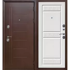 дверь входная 10 см троя медный антик белый ясень (860мм) правая 2050х860 правая,