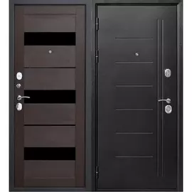 Дверь входная 10 См Троя Серебро Темный Кипарис Царга (860Мм) Левая 2050х860 левая,