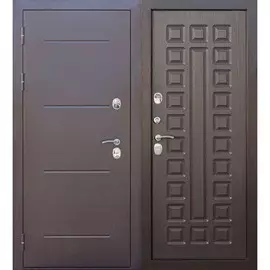 дверь входная 11 см isoterma медный антик венге (960мм) левая 2050х960 левая,