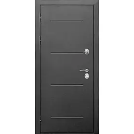 Дверь входная 11 См Isoterma Серебро Темный Кипарис Царга (960Мм) Левая 2050х960 левая,