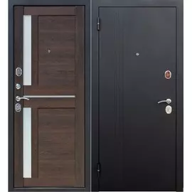 Дверь входная 7,5 см Нью-Йорк Муар 2050х960мм левая, Каштан мускат