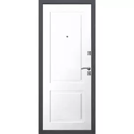 дверь входная dominanta муар ясень белый эмаль 2050х960 правая