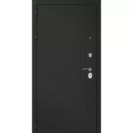 Дверь входная металлическая Сити Зеркало 2050х960 Левая,Венге