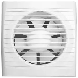 вентилятор вытяжной осевой накладной 125мм era 5c-et, белый, с обр.клап и таймером, эра