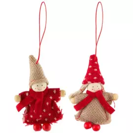 фигурка декоративная "мальчик/девочка", с подвесом