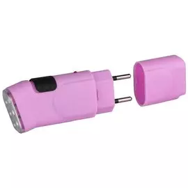 Фонарь SDA10M-Pink ЭРА 3хLED (розовый), аккум, прямая подзарядка