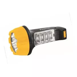 фонарь ultra flash led 3818 7+8 led черн/желтый аккумулятор.akku profi