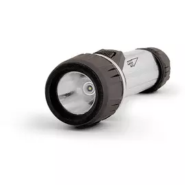 Фонарь ЯРКИЙ ЛУЧ S-110 SilverLine LED 110/60лм + боковой COB 100/50лм (4 реж.), магнит, на 2xAA