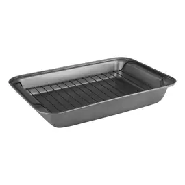 форма для запекания 37,5*25,5*5 см с решеткой r-055 mallony