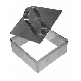 форма кулинарная квадрат 10*10*4см с прессом an8-5