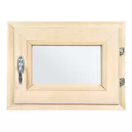 форточка в парную, двойное стекло, 0,3в*0,4ш м с ручкой, затвором, петлями банные штучки