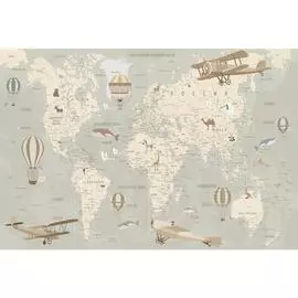 фотообои fbrush flizetto карта мира 400х270см d-24212765