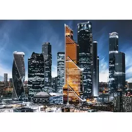 фотообои москва-сити х5 премиум 291*204см /9 листов/