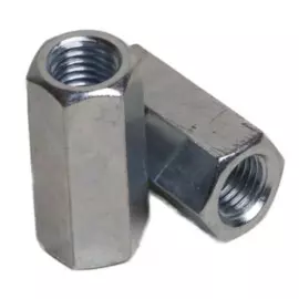 гайка din6334 соединительная оцинк. м16 (2шт) пакет tech-krep