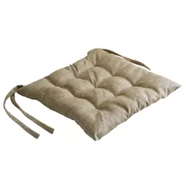 Галета для стула 420х420мм рогожка Коричневый