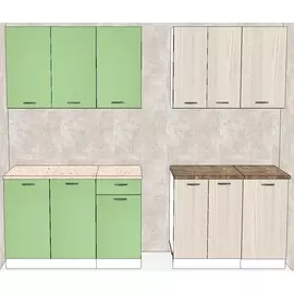 Гарнитур выставочный ЛДСП Зеленый + Катхульт