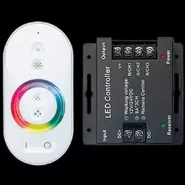Gauss Контроллер для RGB 288W 24А с сенсорным пультом управления цветом (белый)