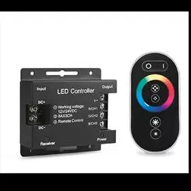 Gauss Контроллер для RGB 288W 24А с сенсорным пультом управления цветом (черный)