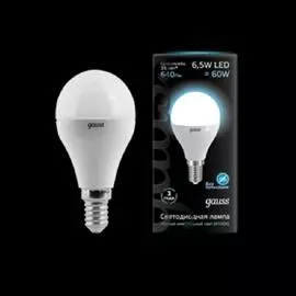 Gauss Лампа LED Globe E14 6.5W 4100K