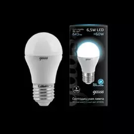 Gauss Лампа LED Globe E27 6.5W 4100K
