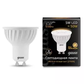 Gauss Лампа LED GU10 5W 2700K