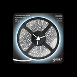 Gauss Лента LED 14.4W 12V 60LED/m холодный белый 5050