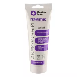 герметик акриловый общестроительный masterteks pm 0,25 белый (тюбик)