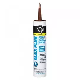 герметик alex plus коричневый 300мл 18112/18120