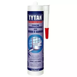 Герметик силиконакрил.для кухни и ванной (белый) 310мл "TYTAN"