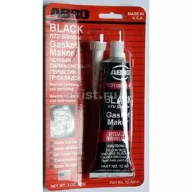 герметик силиконовый 85гр abro черный ab-12