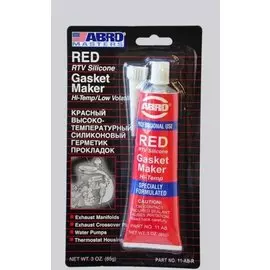 герметик силиконовый 85гр abro красный ab-11