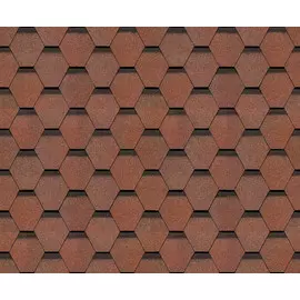 гибкая черепица docke pie europa, karat, цвет красный, 3 м2