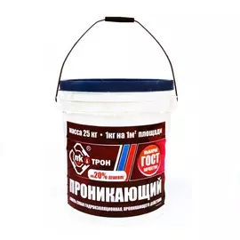 гидроизоляция проникающая мк-трон, 25 кг