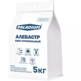 гипс строительный белый alabaster paladium, 5 кг