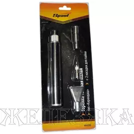 горелка газовая карандаш с 2 насадками sparta 914185