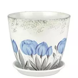 горшок бутон подснежники 18см, рс 50/3