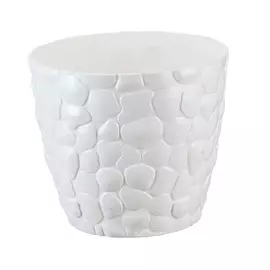 горшок для цветов камни d220мм 4,8л белый