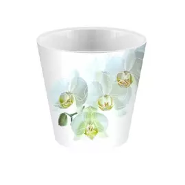 горшок для цветов london orchid деко d160 мм/1,6 л белая орхидея
