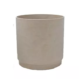 горшок для растений круглый бежевый, d35см h35см