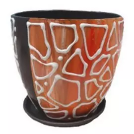 Горшок керамический Флэйм №3 Высокий овал 15см