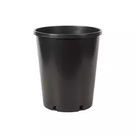 Горшок круглый для роз 22,3*25,5см V-7л черный