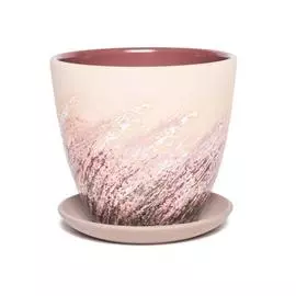 горшок живопись бежевый крокус №1