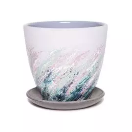 горшок живопись сиреневый крокус №2