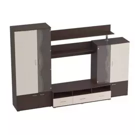 Гостиная Виола бодега темная/бодега белая /3,07*0,61*2,125/