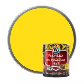 грунт-эмаль по ржавчине 3 в 1 profilux жёлтая 0,9 кг