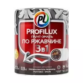 грунт-эмаль по ржавчине 3в1 5кг белая профилюкс