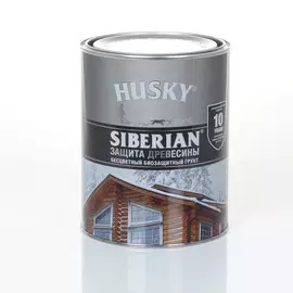 грунт-антисептик husky siberian бесцветный 0,9л