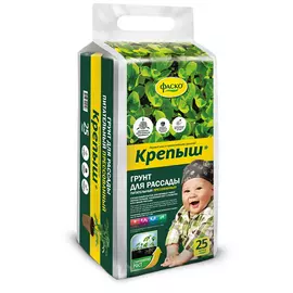 грунт брикетированный крепыш фаско 25л